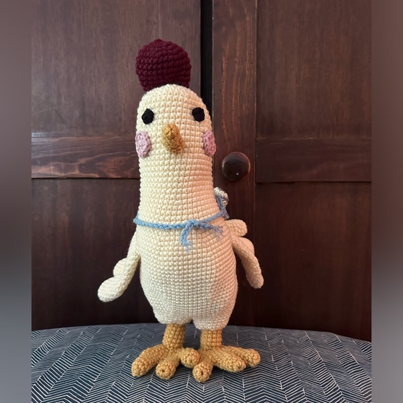Hand Crocheted Chicken With Shawl! - Picture 2 of 7